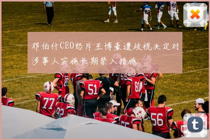 邓伯什CEO怒斥王博豪遭歧视决定对涉事人实施长期禁入措施